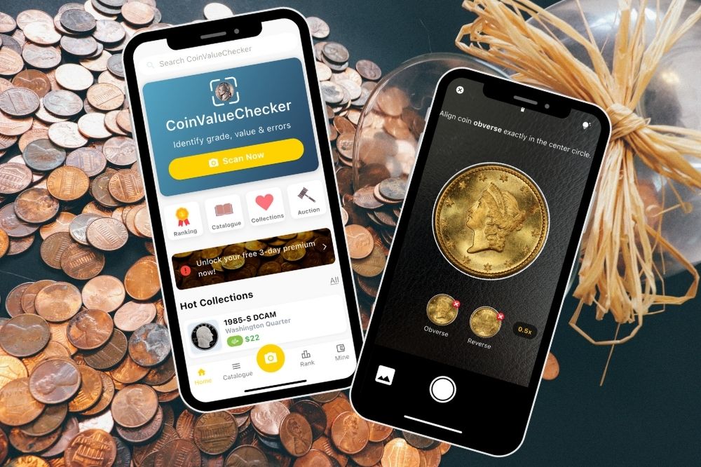 Using CoinValueChecker app for penny values